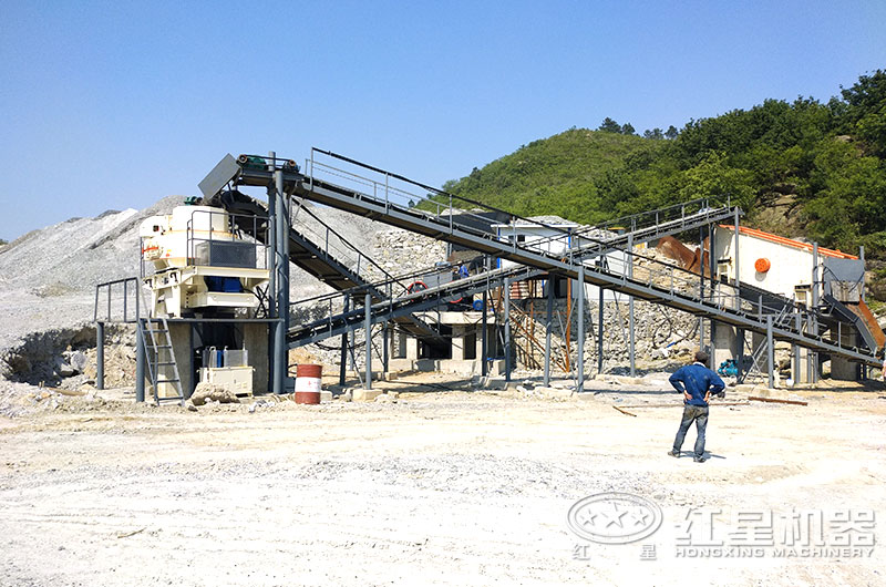 大理石邊角料加工沙子用什么機器？多少錢？現(xiàn)場視頻